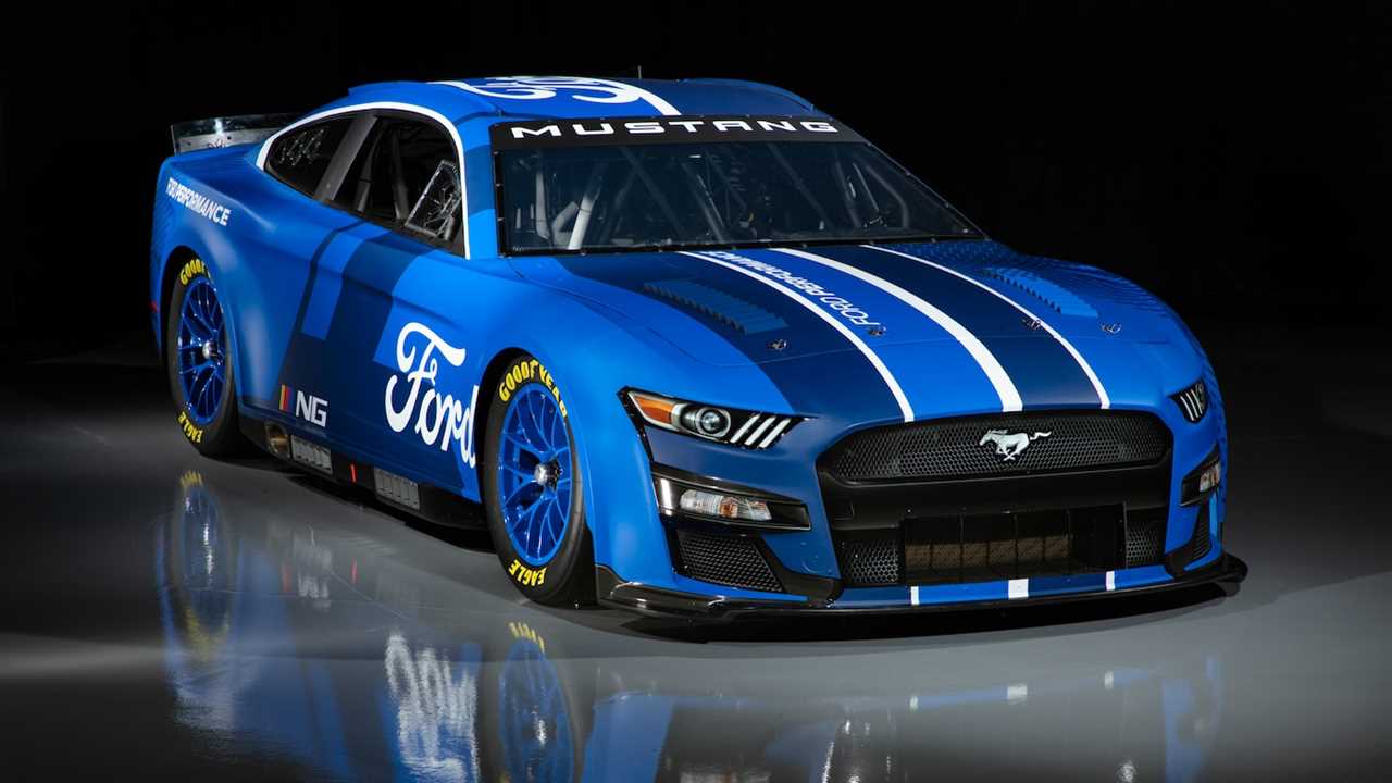 2022 Ford Mustang Next-Gen NASCAR Cup Series Racer Gallops Into View