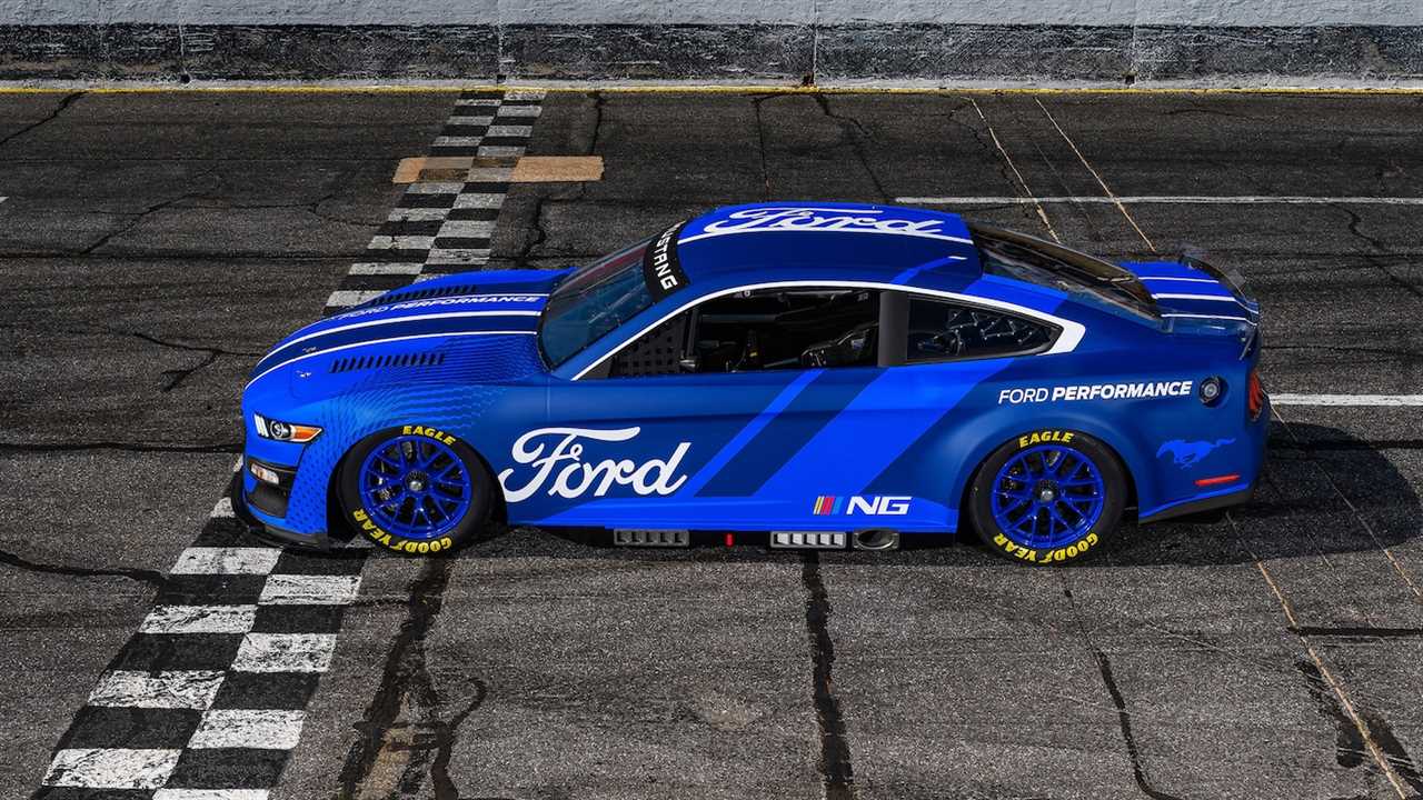 2022 Ford Mustang Next-Gen NASCAR Cup Series Racer Gallops Into View