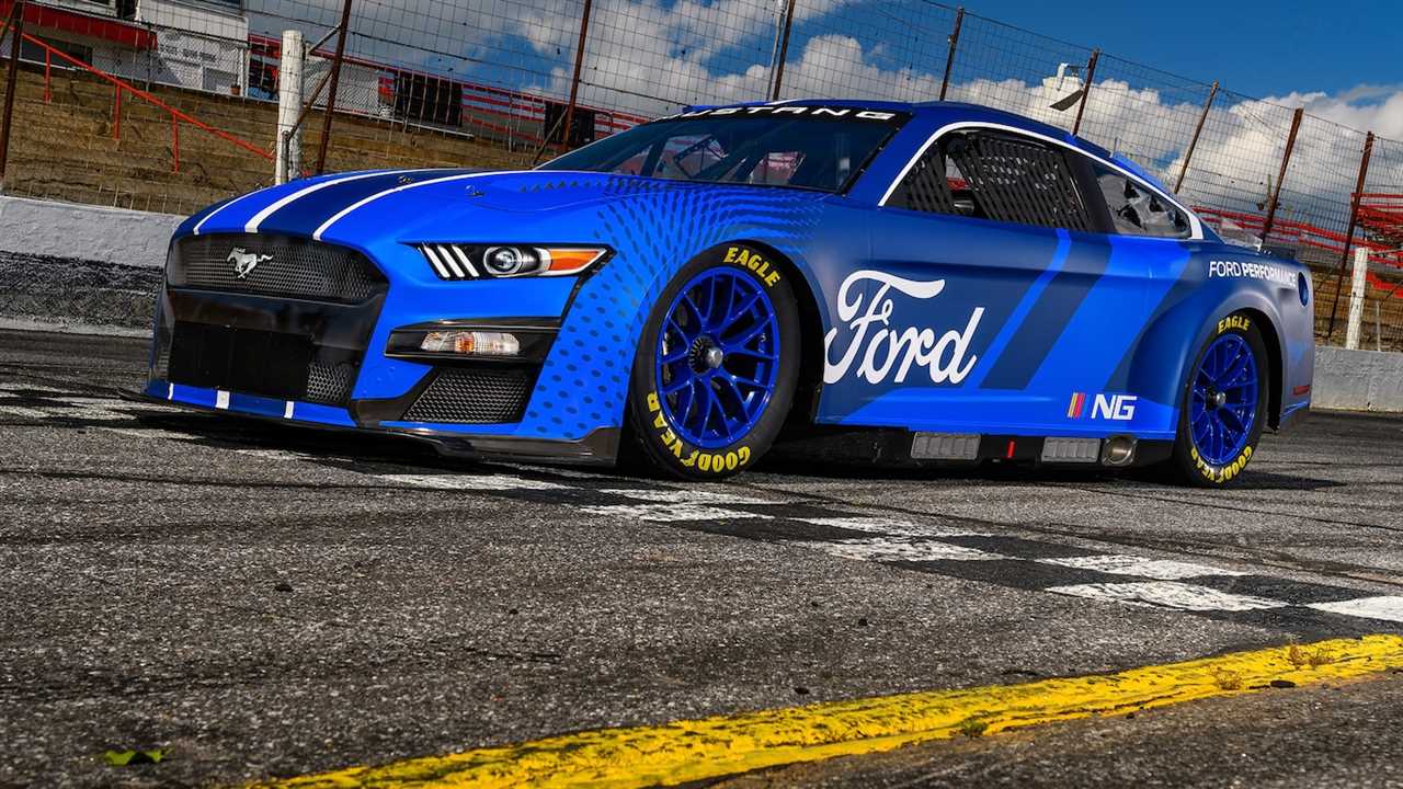 2022 Ford Mustang Next-Gen NASCAR Cup Series Racer Gallops Into View