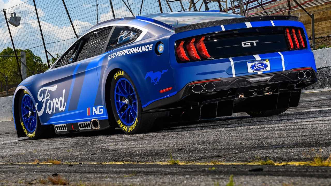 2022 Ford Mustang Next-Gen NASCAR Cup Series Racer Gallops Into View