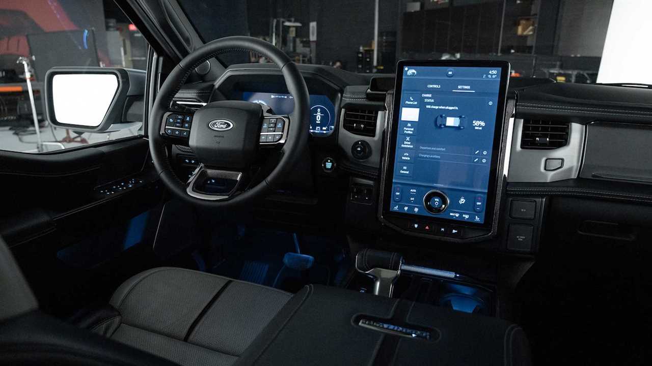 2022 Ford F-150 Lightning touchscreen