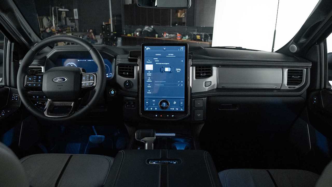 2022 Ford F-150 Lightning dashboard