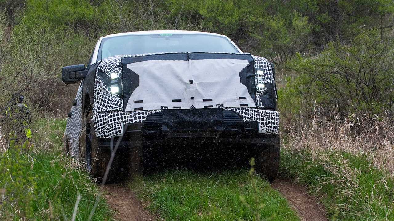 2022 Ford F-150 Lightning electric prototype testing