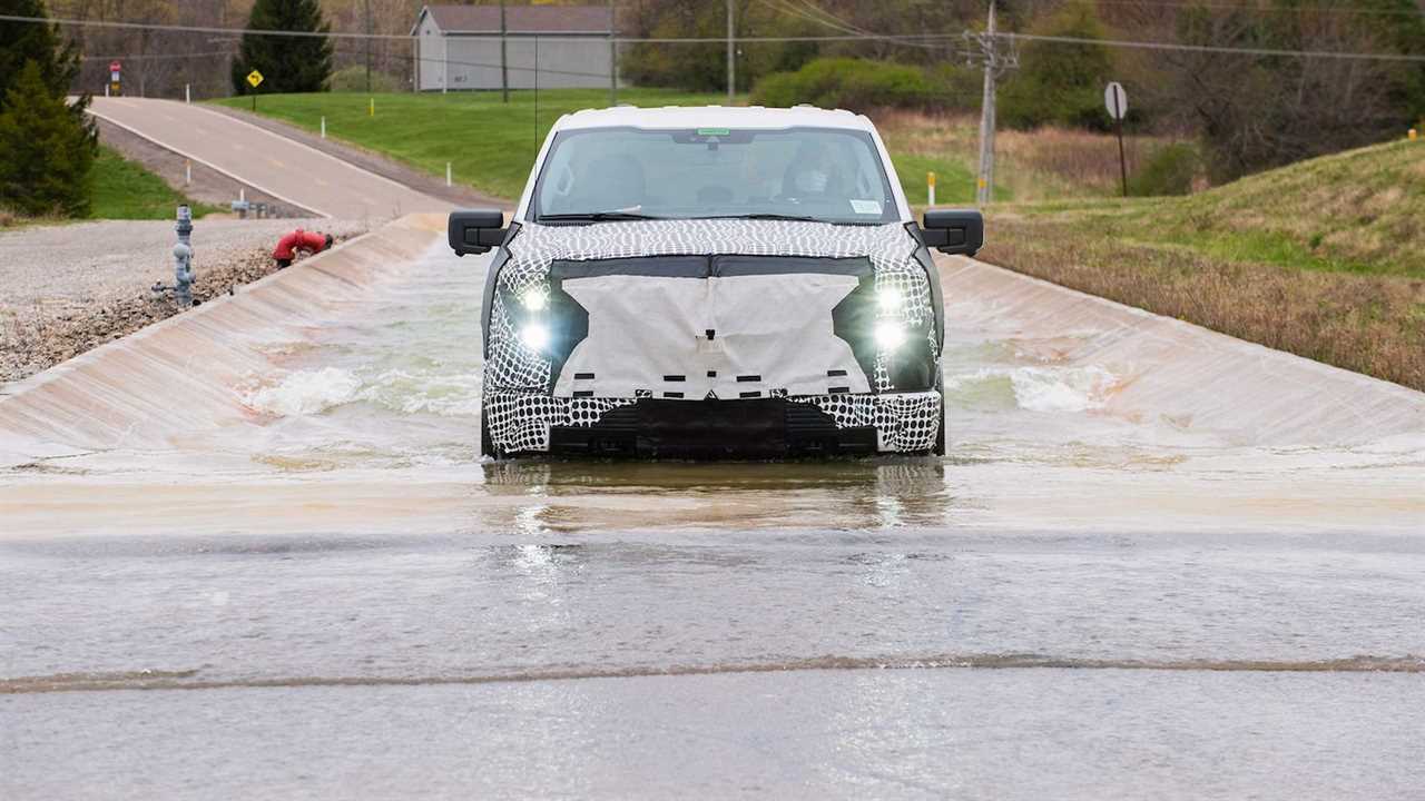 2022 Ford F-150 Lightning electric prototype testing