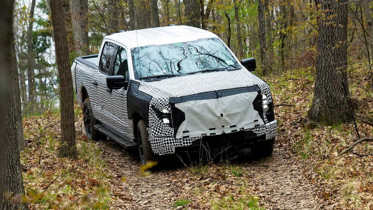 2022 Ford F-150 Lightning electric prototype testing