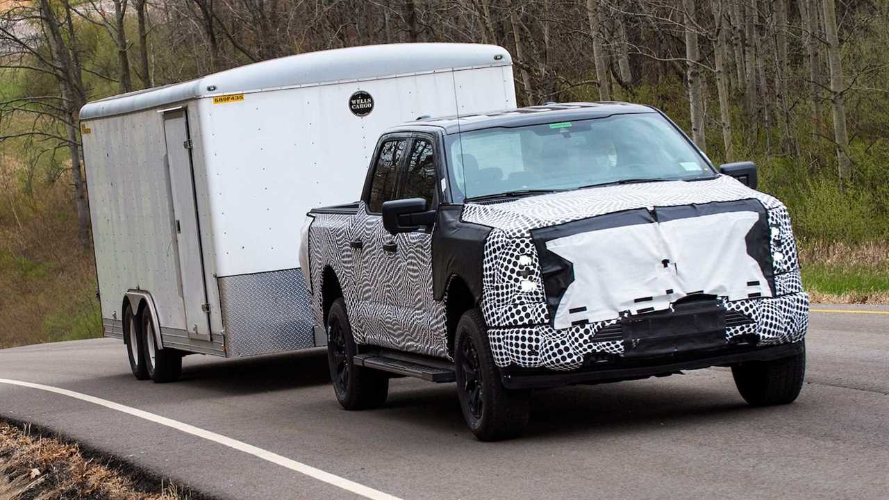 2022 Ford F-150 Lightning electric prototype testing