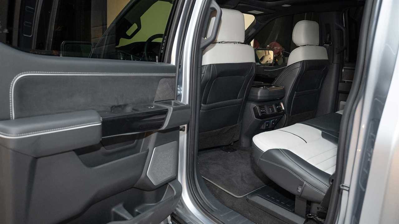 2022 Ford F-150 Lightning rear door open