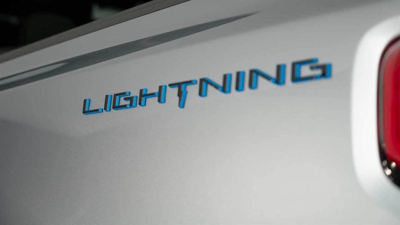 2022 Ford F-150 Lightning quarter panel badge