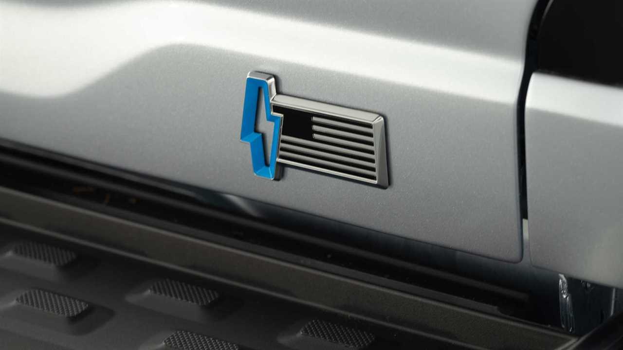 2022 Ford F-150 Lightning tailgate badge