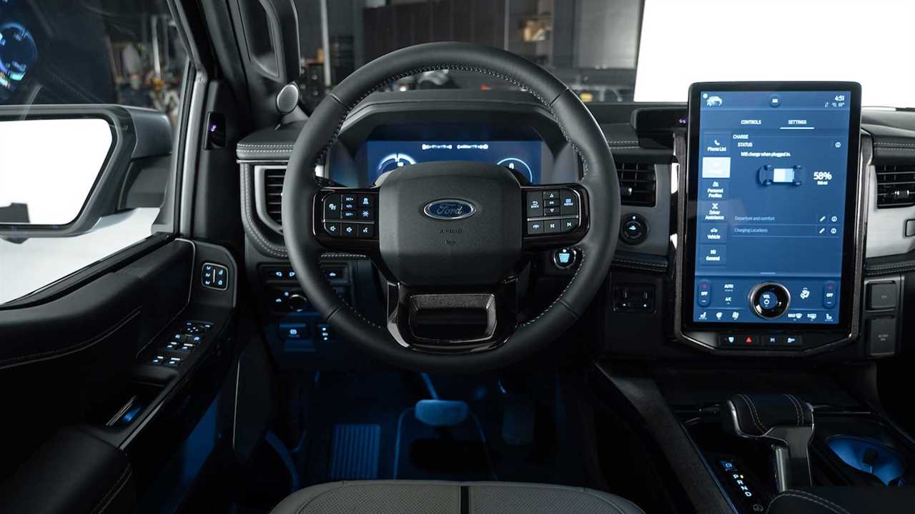 2022 Ford F-150 Lightning cockpit