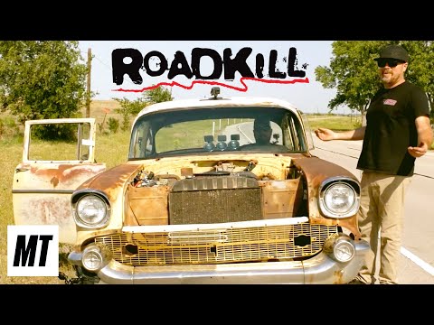 In a Junkyard for 30 Years! '57 Chevy Turbo Rebuild | Roadkill | 24/7 Cars