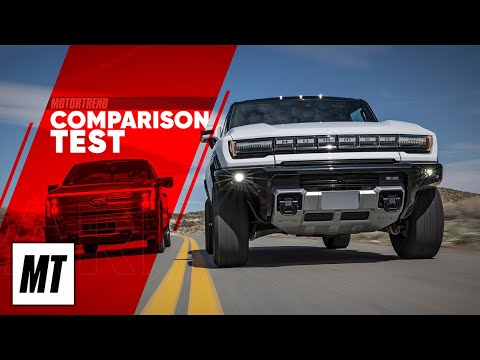 Comparison Test: GMC Hummer EV vs Ford F-150 Lightning | 24/7 Cars