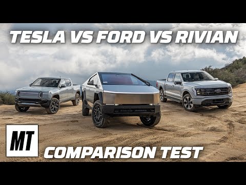 Tesla Cybertruck vs Ford F150 Lightning vs Rivian R1T | Comparison Test